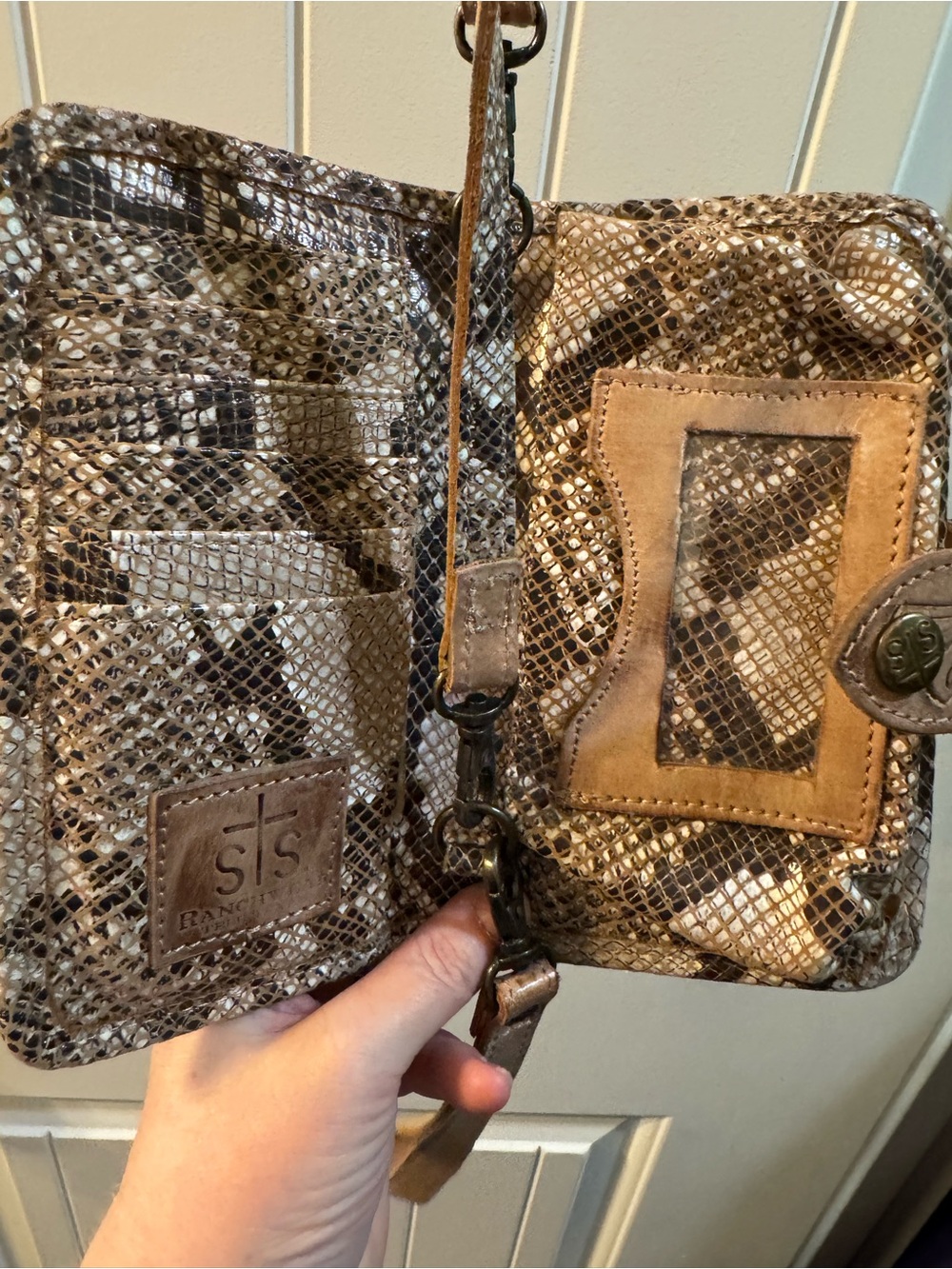 STS Ranchwear Steele python crossbody wristlet🐎 - Picture 5 of 6